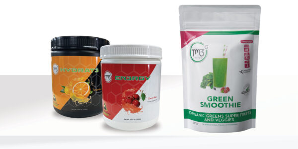 Gro Pack: Energy Cherry Crush, Hydrate Tangerine Orange, GreenSmoothie